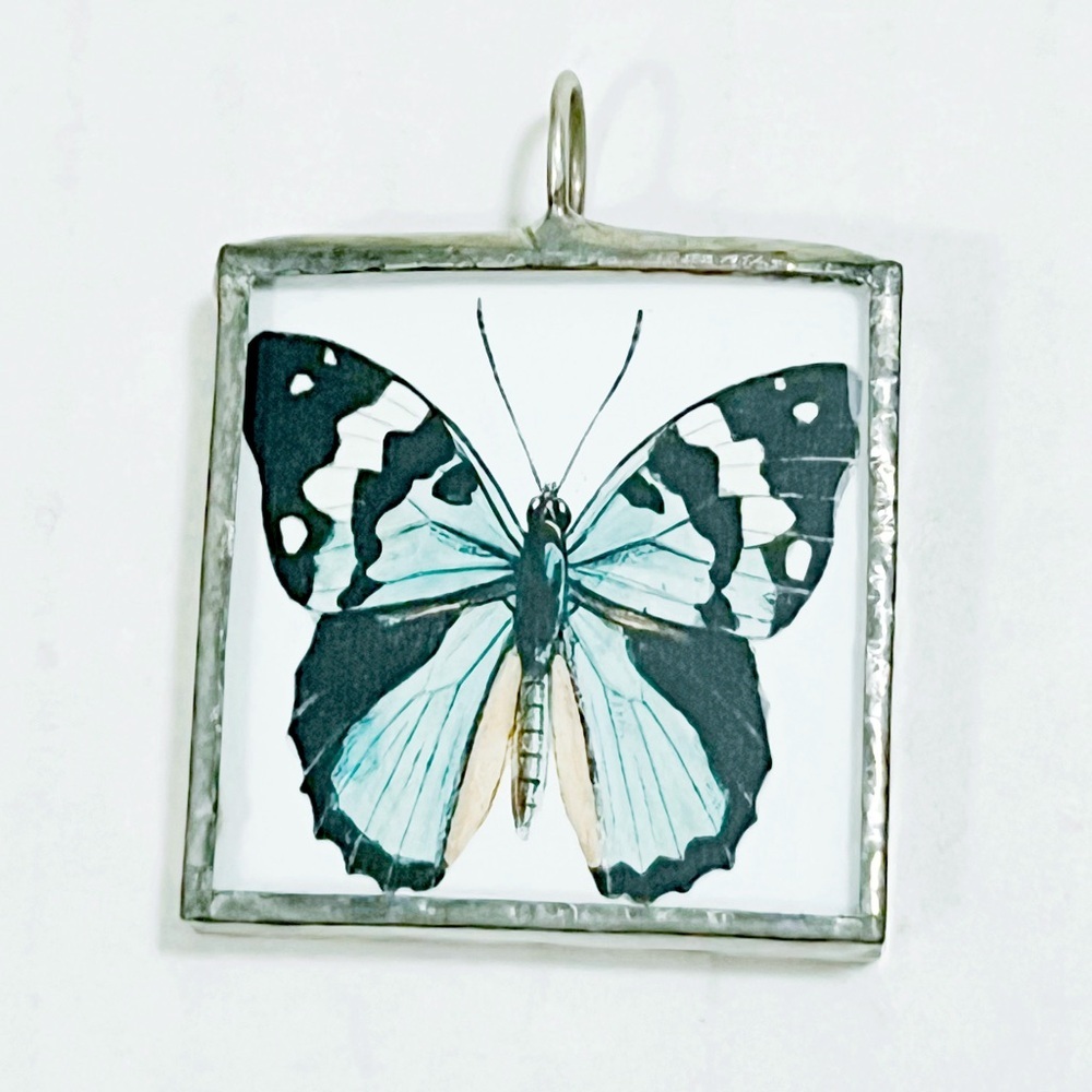 Rare vintage Two Faced silver tone Pendant